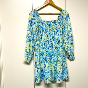 Japna Floral tunic mini dress